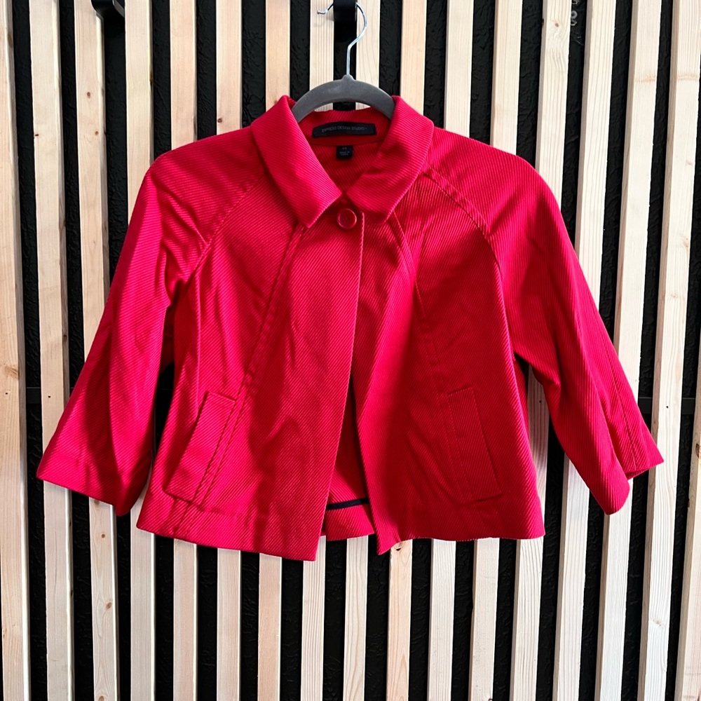 Express crop jacket size XS